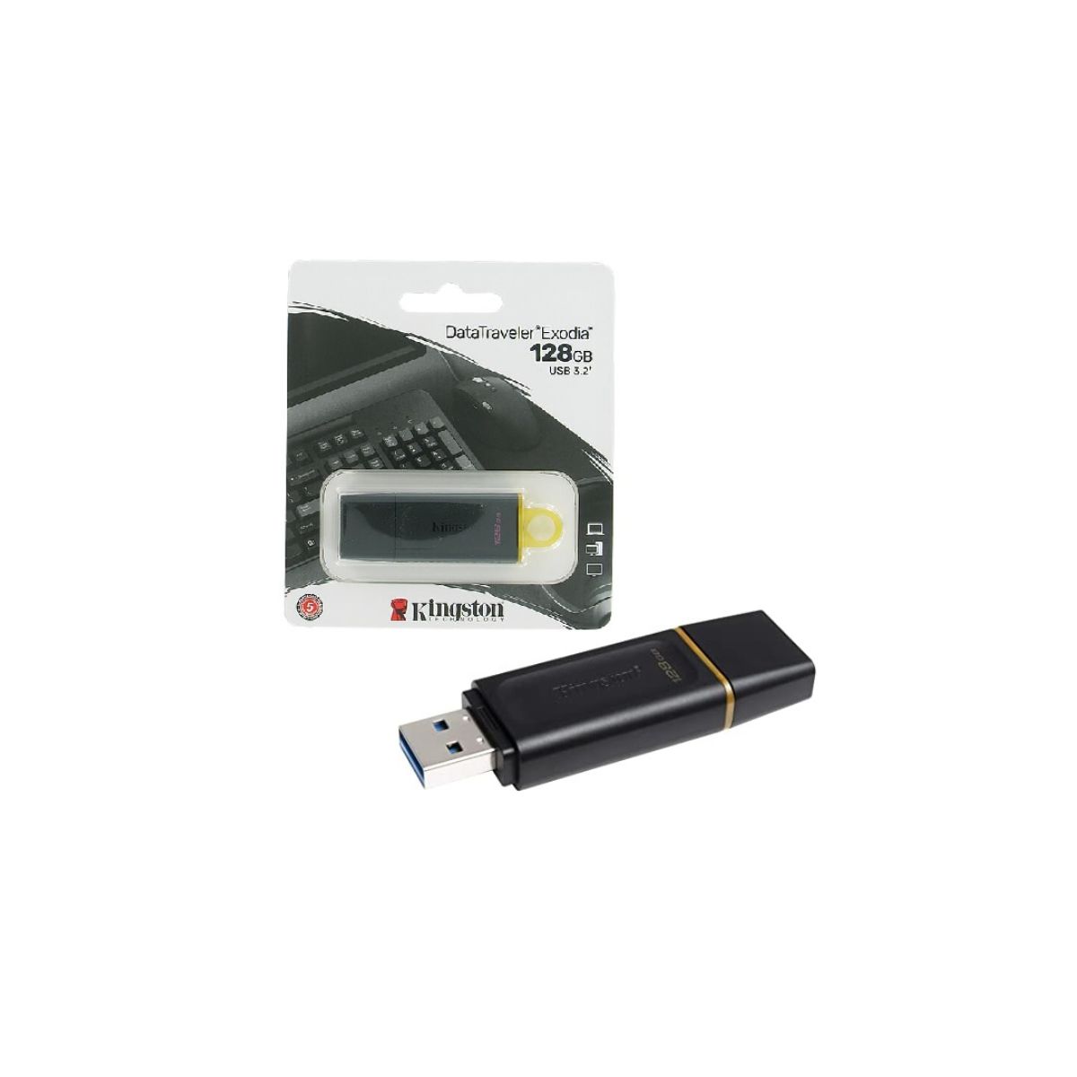 Pendrive 128GB Kingston DataTraveler Exodia USB 3.2