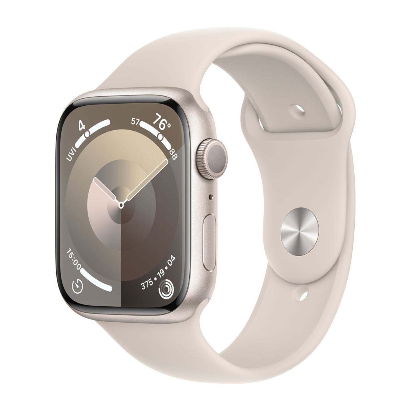 Reloj Apple Watch Series 9 45mm Aluminio starlight Talle S/M - MR963LW/A